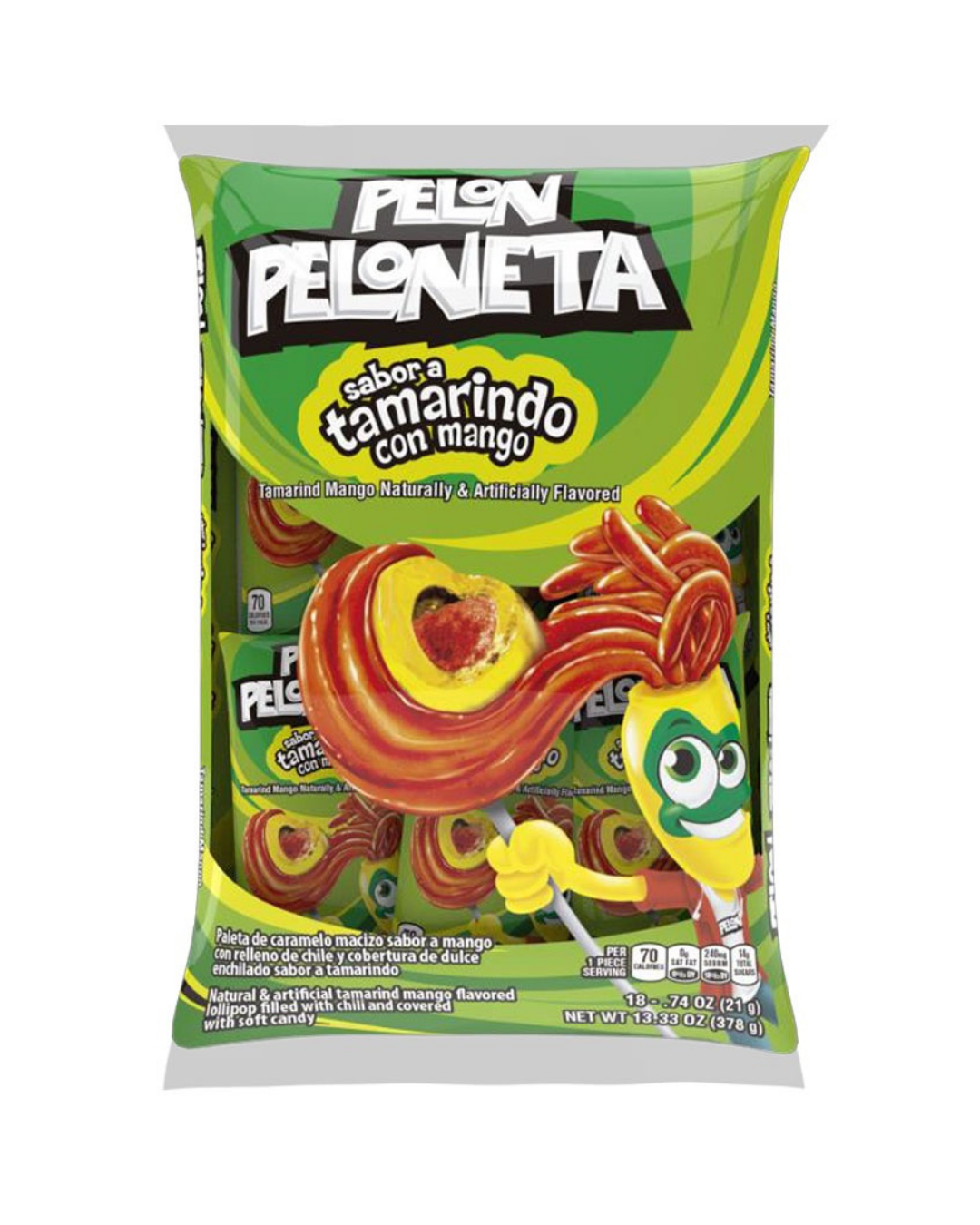 Pelon Peloneta Sabor a Tamarindo con Mango 18uds.